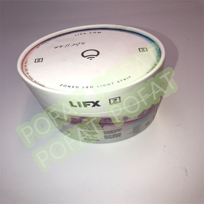Emballage de tube de papier de boîte métallique de thé de carton de Litho pour la nourriture