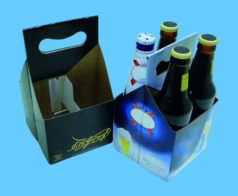 Stratification flexographique de Matt d'impression de transporteur de vin de carton ondulé de 4 bouteilles